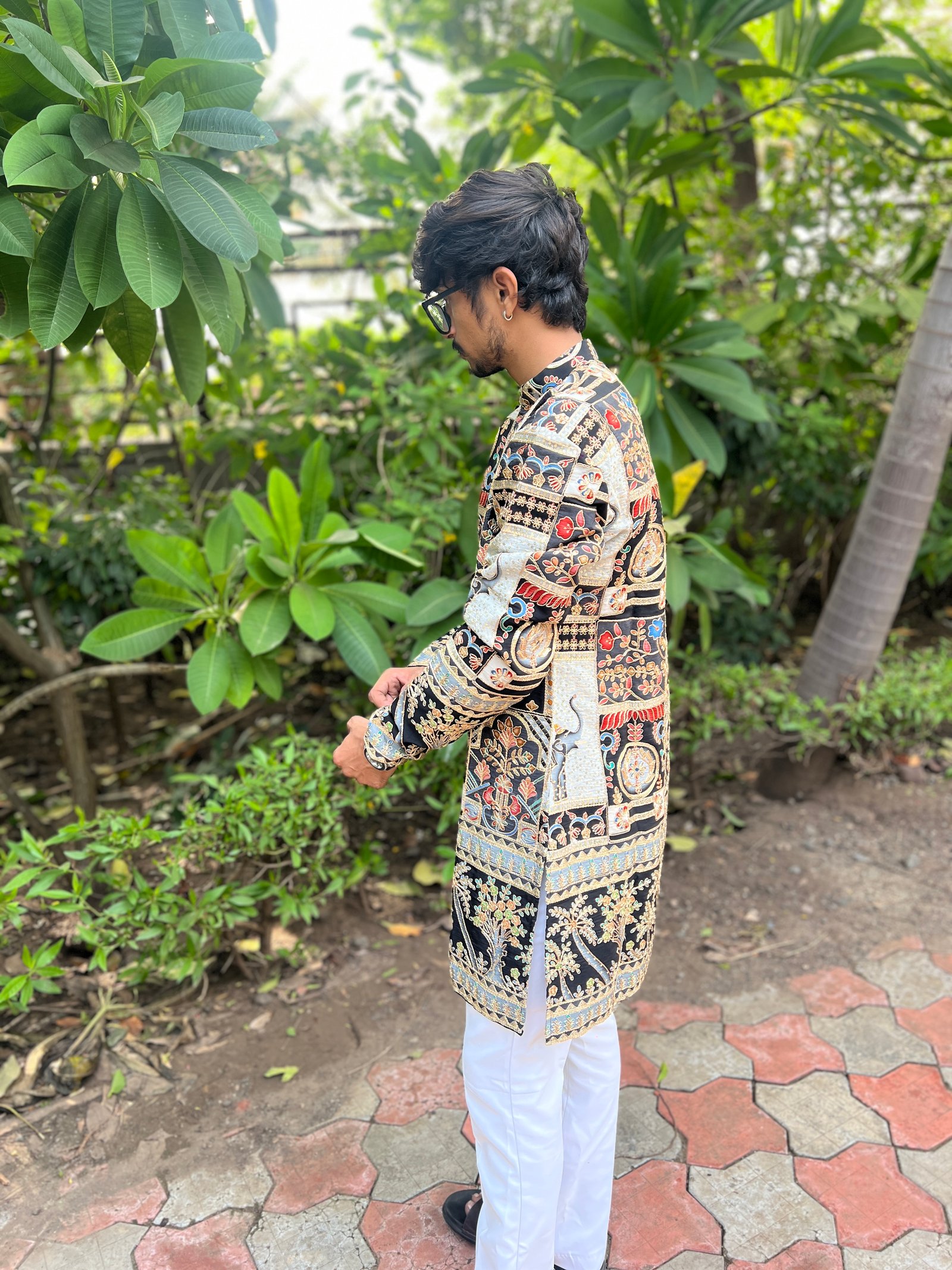 Navratri Special Position Print Kurta