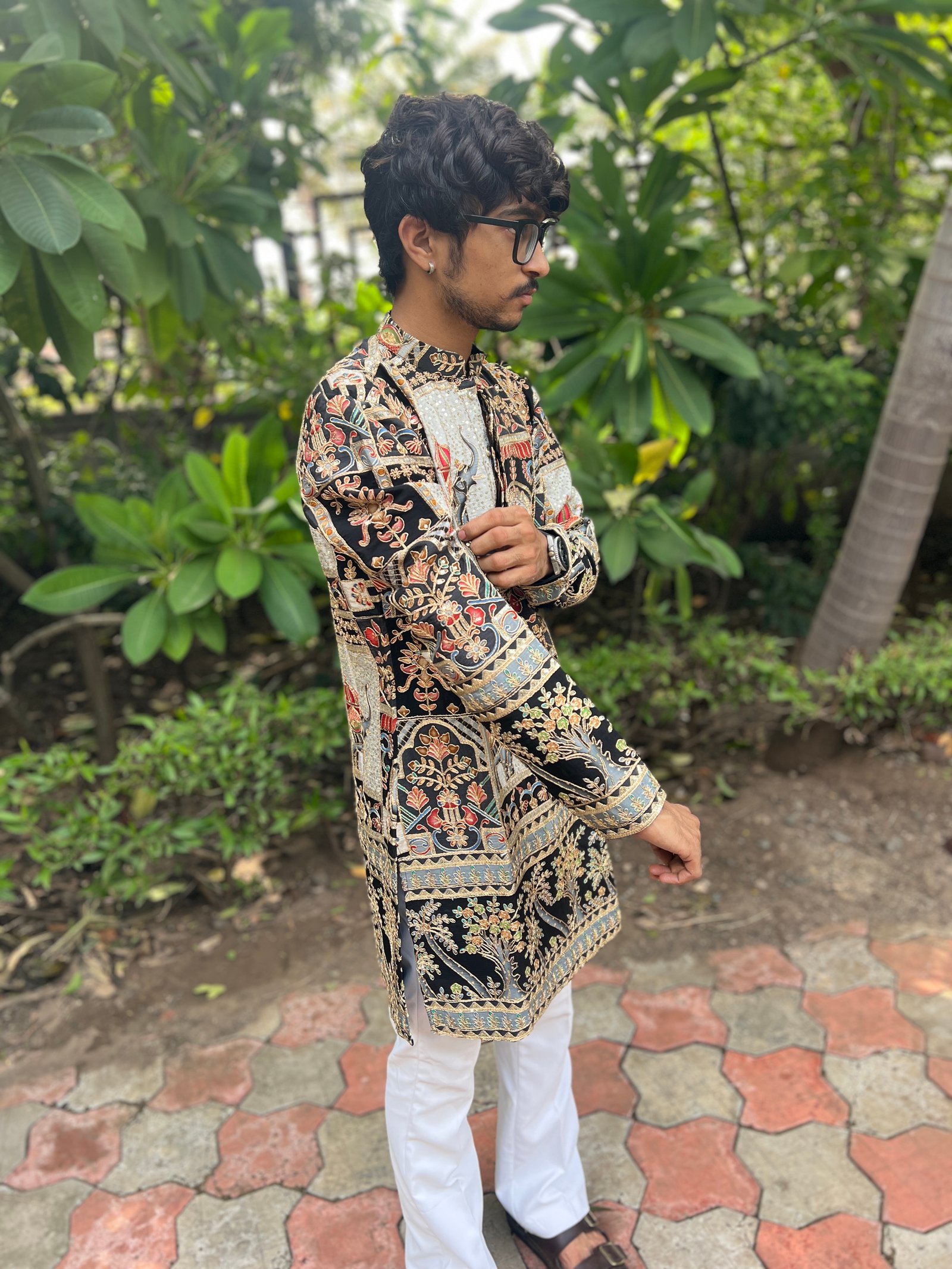 Navratri Special Position Print Kurta